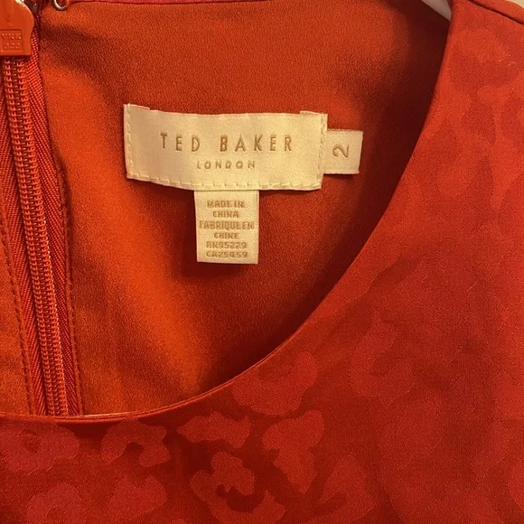 Ted baker Bellana midi dress 2 / us 6 / uk 10 - Picture 6 of 6